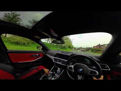 SQUEEZING TIGHT B ROAD LANES IN A BMW 340I POV DRIVING
