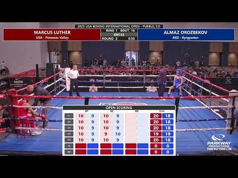 USAB 25 IO 418 Ring 1 Bout 16 Marcus Luther Almaz Orozbekov EM143