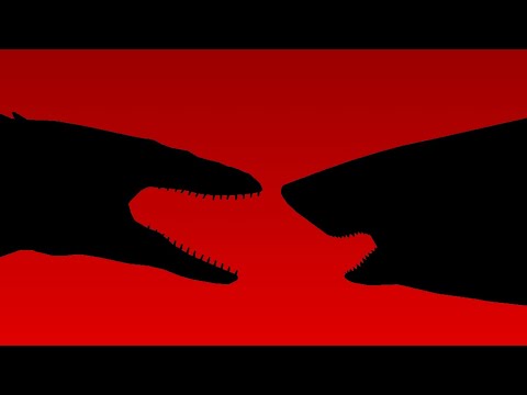 Megalodon vs Mosasaurus / Animação Stick Nodes