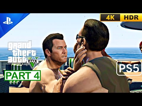 GTA V PS5 - Gameplay Walkthrough (60FPS 4K HDR) Part 4 No Commentary
