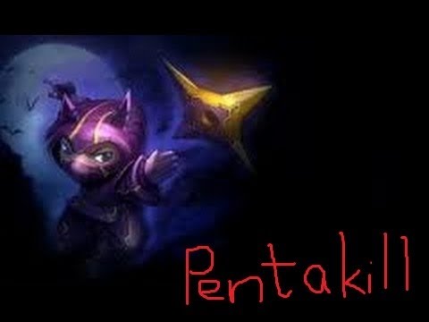 LoL- Amazing Kennen got a Pentakill at level 1