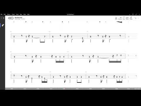 Boulevard ( Dan Byrd ) ,Tablatura e base Senza Basso - Backing bass track - NO BASS