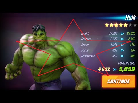 UNLOCKED HULK 5 STAR BATTLE II MSF Battle II Marvel Strike Force