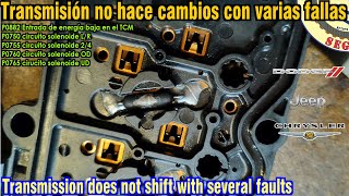 P0882 P0750 P0755 P0760 P0765 Circuito del solenoide Dodge Avenger Journey transmision 41TES / A604
