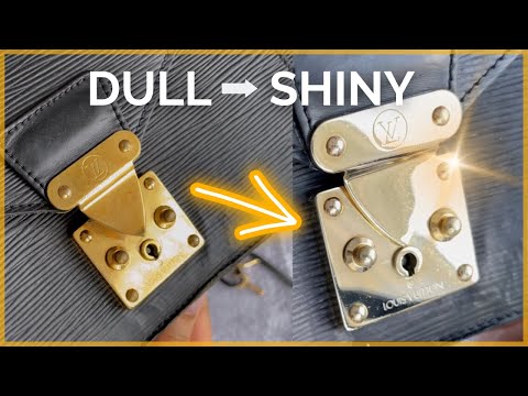 INSTANT SHINY HARDWARE ✨How To Clean Preloved Vintage Bags