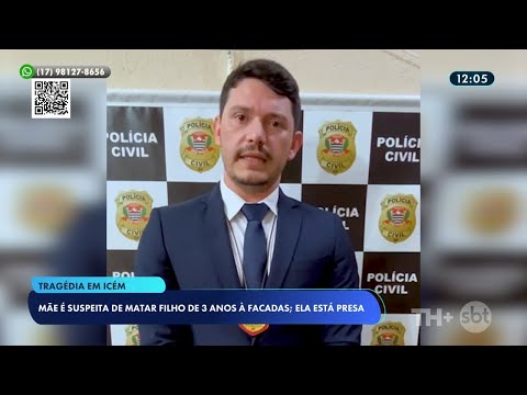 Mãe mata filho de 3 anos à facadas em Icém