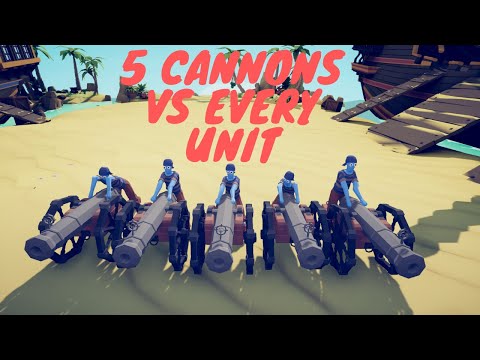5 CANNONS vs EVERY UNIT - WHO WIN? TABS Totally Accurate Battle Simulator