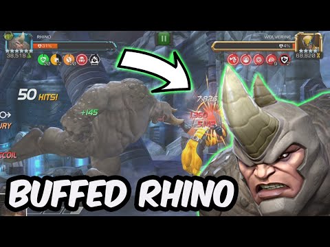I TRIED TO MAKE BUFFED RHINO GOD TIER FOR 1 VIDEO (IT DID NOT WORK) - Marvel Contest of Champions
