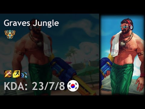 Graves Jungle vs Lee Sin - KR Challenger Patch 7.10