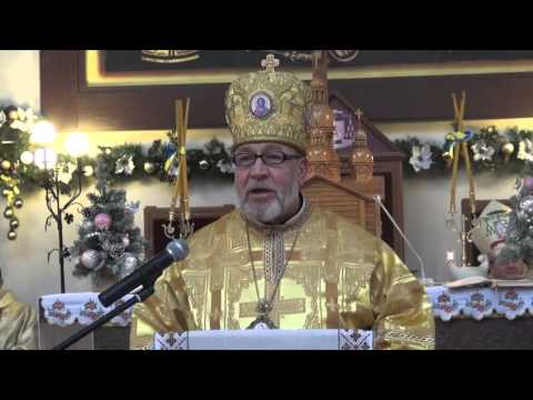 Різдвяна Літургія Східнього обряду під проводом єпископа Степана Меньока в Санктуарії Бога Отця