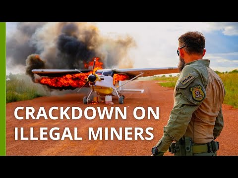 Dismantling illegal mining camps in Yanomami Indigenous land