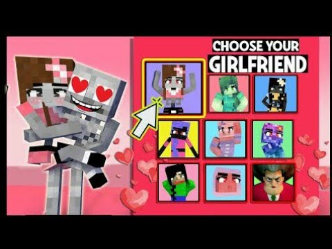 24 HOURS GIRLFRIEND CHALLENGE ( HATE AND LOVE ) - MONSTER SCHOOL MINECRAFT ANIMATION