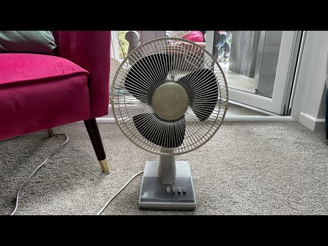 Vintage Early 1990s CED 12” Desk Fan NO TALKING