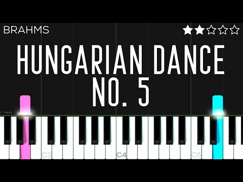 Brahms - Hungarian Dance No. 5 | EASY Piano Tutorial