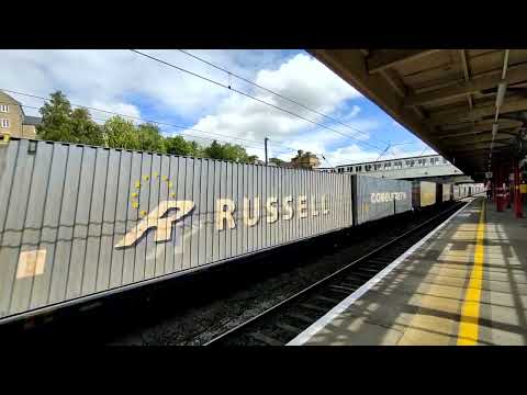 DRS Intermodal Freight Move DRS 66303+66305 4S44 Lancaster 04/07/2022