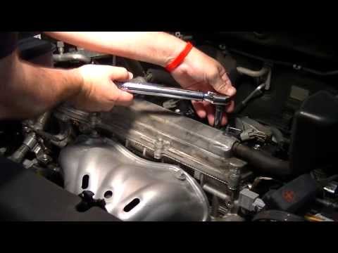 oyota Rav4 2008 Changing Spark Plugs 2.4L 2AZ-FE Engine Bosch Platinum Ir Fusion 9603