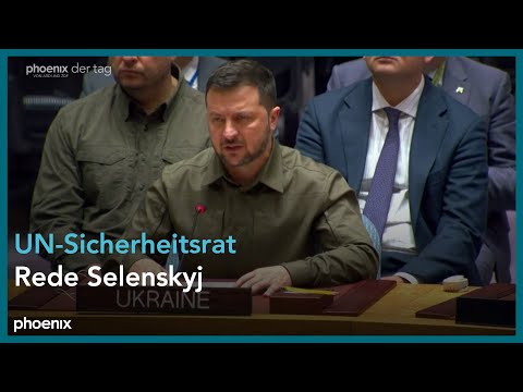 Wolodymyr Selenskyj spricht vor UN-Sicherheitsrat