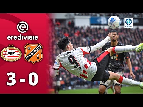 Pepi per FALLRÜCKZIEHER! PSV baut Tabellenführung aus | PSV Eindhoven - FC Volendam