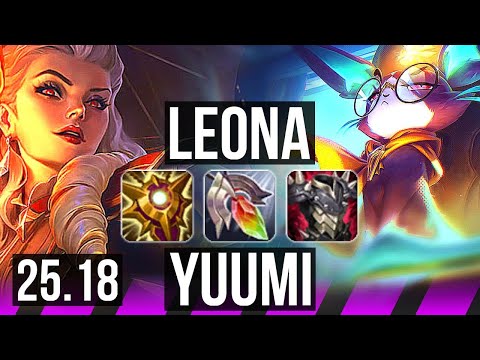 LEONA & Xayah vs YUUMI & Lucian (SUP) | KR Master | 25.18