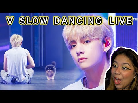 [4K] 'HOT SOLO DEBUT' V - Slow Dancing #엠카운트다운 EP.814 | Mnet 230914 방송 | DOG LOVER REACTS