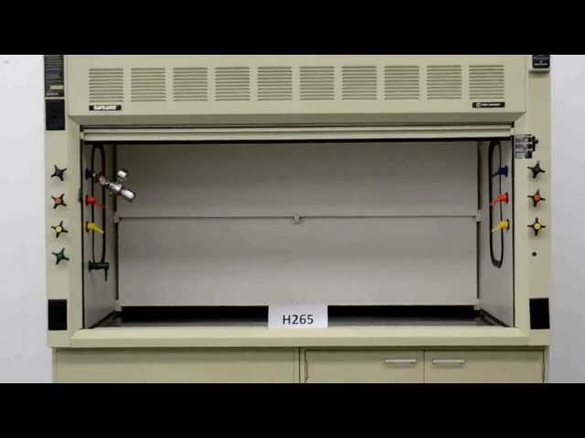 6′ Hamilton Safeaire Laboratory Fume Hood with Epoxy Tops and Base Cabinets