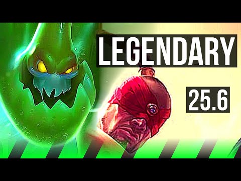 ZAC vs LEE SIN (JGL) | 9/0/15, Comeback, Legendary | KR Master | 25.6
