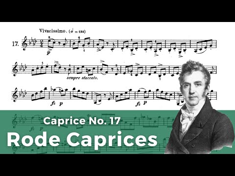 Rode - Caprice No.17 for Violin solo, Op.22 with Sheet Music