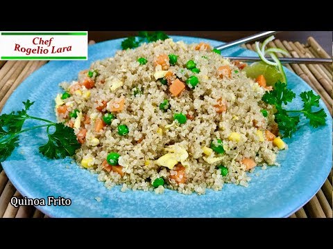 QUINOA  ESTILO ARROZ FRITO , RECETA DELICIOSA!