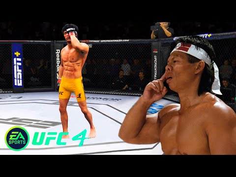 UFC4 Bruce Lee vs Bolo Yeung EA Sports UFC 4 PS5 Super Fight