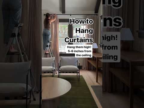 Hanging curtains properly is a quick and easy way to improve your space! 1