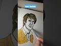 Drawing the 5th Doctor: Peter Davison #shorts #art