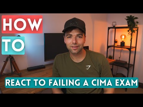 How to React after Failing a CIMA Exam! Pass your exams next time!