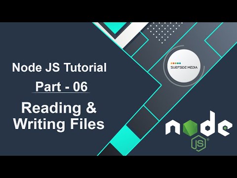 Node JS Tutorial Reading Writing Files