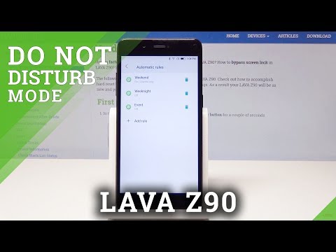 How to Activate Do Not Disturb Mode in LAVA Z90 - Block Sounds