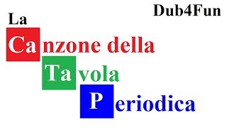 La canzone della tavola periodica (The Periodic Table Song - Italian version)