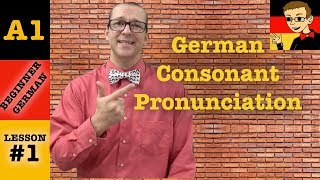 German Consonant Pronunciation - Beginner German with Herr Antrim Lesson #1.2