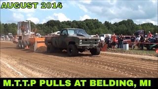 preview picture of video 'LANCE FREDERICK IN F-BOMB PULLING TRUCK  MTTP PULLS BELDING, MI 8-31-14'