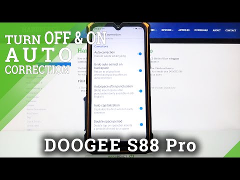 Keyboard Options - DOOGEE S88 Pro & Text Correction Feature Usage