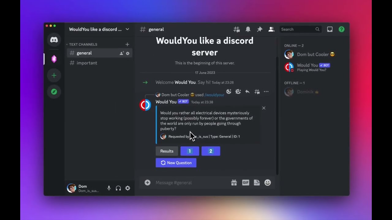 Would You video preview