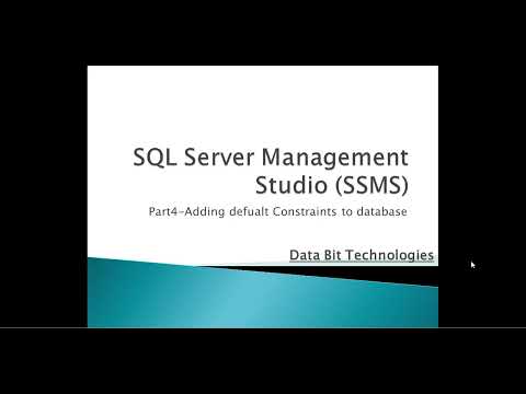 Sql Server Part 4 Adding Default Constraint