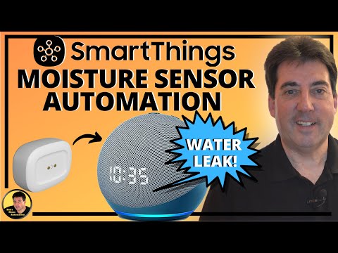 SmartThings Moisture Sensor Automation 💧 With Amazon Echo Alerts!