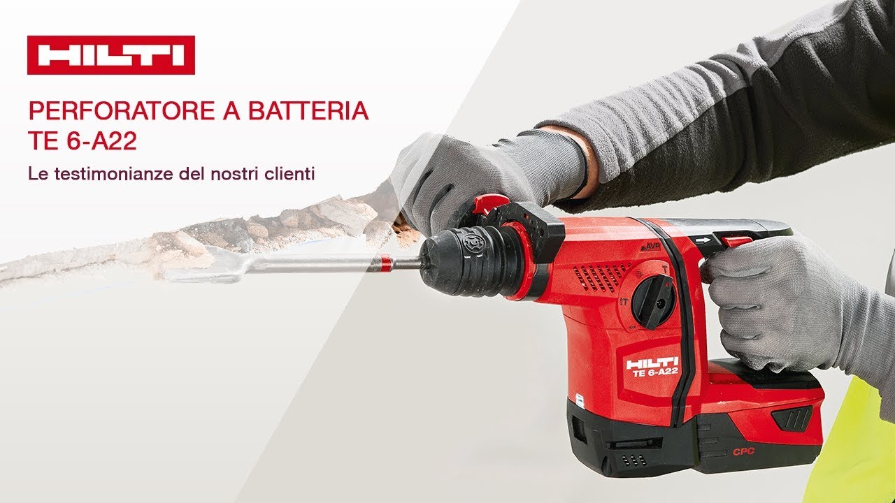 Perforatore a batteria TE 6-A22 - Perforatori a batteria SDS Plus - Hilti  Italy