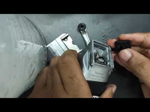 cómo armar y ajustar la cuchilla de máquina de cortar pelo inalámbrica fácil