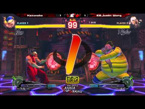 Kazunoko vs Justin Wong - Canada Cup Gaming 2012 SFIV