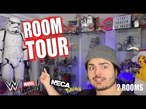 TOY ROOM TOUR! 2021!  *2 ROOMS FULL OF ACTION FIGURES*