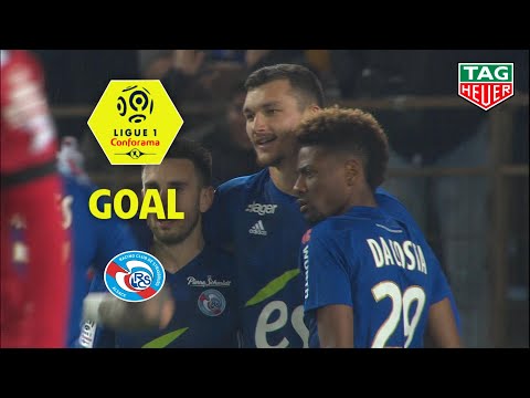 Goal Ludovic AJORQUE (39') / RC Strasbourg Alsace - EA Guingamp (3-3) (RCSA-EAG) / 2018-19