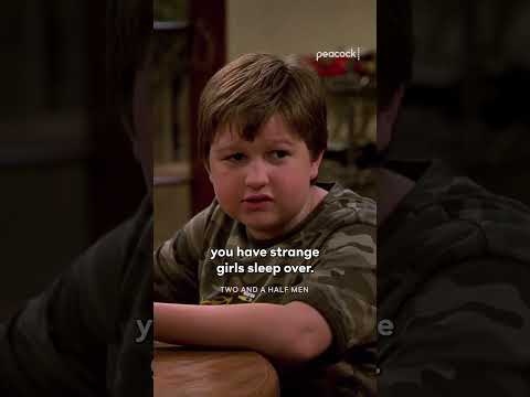 Jake runs away from home to live with Charlie #TwoAndAHalfMen #CharlieHarper #JakeHarper #Shorts