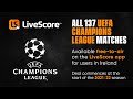 LiveScore: UEFA Champions League Live-Streaming Announcement