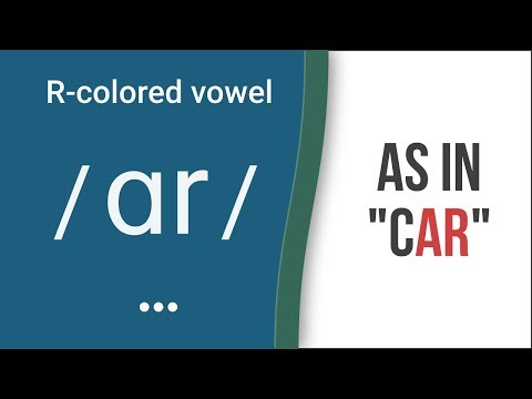 R-Colored Vowel Sound /ɑr/ as in "car" – American English Pronunciation