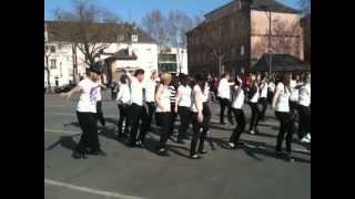 Flash Mob Michael Jackson place du marche a mulhouse